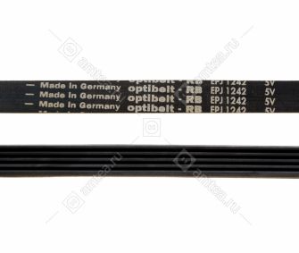 Ремень 1242 J5 стиральной машины Hansa, Whirlpool, Indesit, Ariston, Siemens