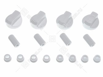 Ручки универсальные (комплект 4 шт.) для газовых плит белые