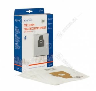 Мешки пылесборники, 4 шт Euroclean для пылесоса E-06/4