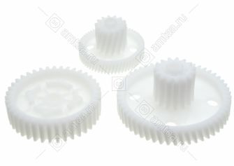 Шестерни (комплект 3 шт.) мясорубки Бриз, Аксион