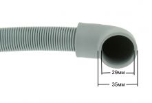 Шланг сливной (вход Г-образный) стиральной, посудомоечной машины 4 м Ø21/29мм