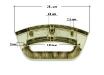 Ручка люка (комплект, хром) стиральной машины Indesit, Ariston