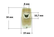 Ручка регулировки конфорки плиты Gefest бежевая