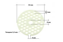 Решетка керамика (средняя 4,5 mm) мясорубки Bosch, Zelmer, Braun