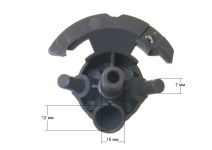 Привод шнека в сборе (2 шестерни, без шестерен) мясорубки Bosch Not original