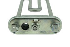 ТЭН (нагреватель) L=200 мм, 2000W, прямой с отверстием стиральной машины Bosch, Siemens, Hansa