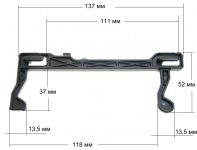 Крючок (двойной) двери СВЧ печи Samsung