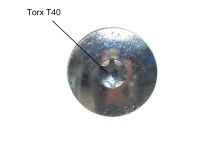 Болт M8х23 крепления шкива к крестовине стиральной машины Ariston, Indesit